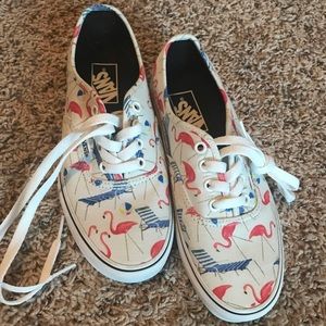 Vans flamingo print